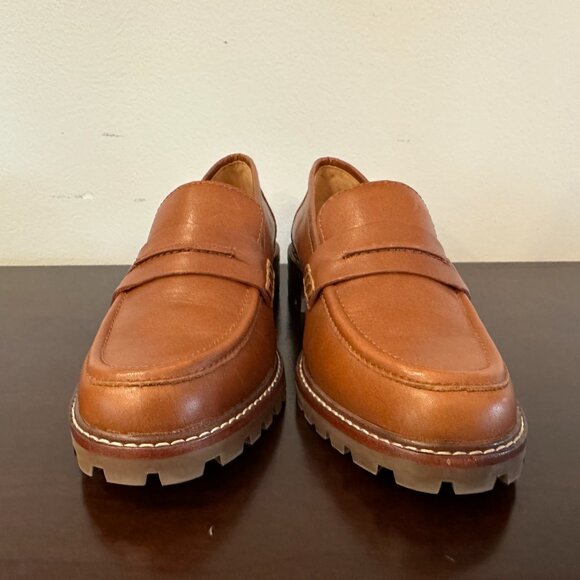 New Madewell Womens 6 Brown The Corinne Loafers Lugsole Style#NE526 Leather - Picture 8 of 16